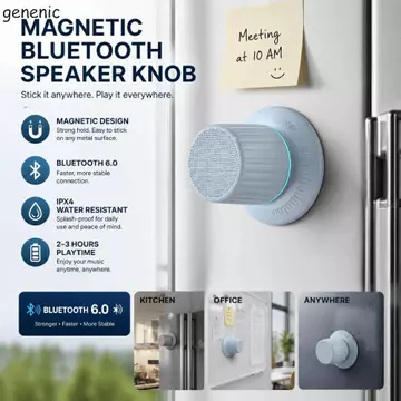 Loa Bluetooth GENENIC, Giá đỡ điện thoại Loa Bluetooth không dây mini 2 trong 1, Tuổi thọ pin nhỏ gọn Loa Bluetooth mini di động không dây Hoạt động ngoài trời