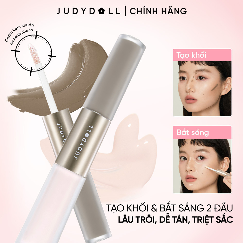 [NEW] JUDYDOLL Kem Tạo Khối & Bắt Sáng 4.8g Lâu Trôi Tự Nhiên Dạng Lỏng Dễ Sử Dụng Cho Người Mới Bắt Đầu