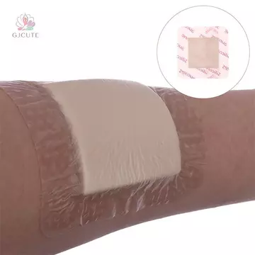 GJCUTE Silicone Foam Dressing, Miếng dán vết thương không thấm nước Miếng dán vết thương vô trùng cho vết loét áp lực Miếng dán riêng lẻ WTD