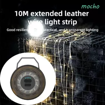 Đèn lều MOCHO, Dây đèn LED Dây đèn LED ngoài trời Thước dây đèn, Dải đèn tay quay điện Hệ thống lưu trữ đèn LED Canopy Dải đèn chiếu sáng lều