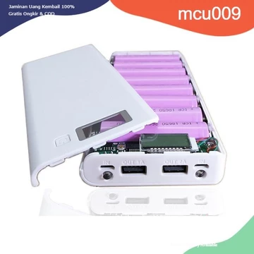 Box sạc dự phòng 8 Cell pin có màn hình hiển thị % pin điện áp và dòng(không pin) mạch sạc dự phòng pin sạc 18650