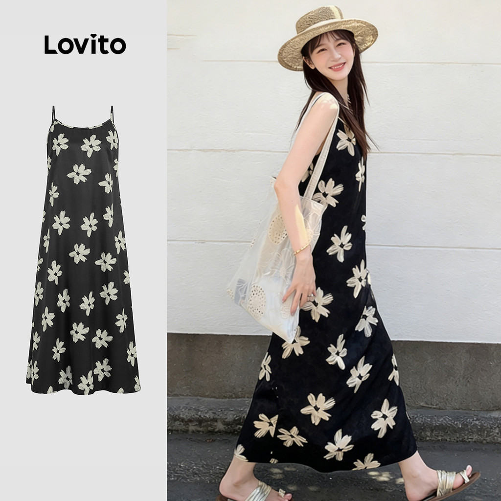 Lovito Kỳ nghỉ Váy Xuân/Hè cho Phụ Nữ L179AD028
