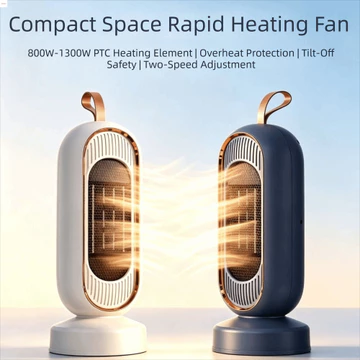 Máy sưởi để bàn, Điều chỉnh gió 3 tốc độ Công suất tối đa 2000W Máy sưởi đứng để bàn, Máy sưởi bảo vệ đa an toàn PTC nhỏ gọn dọc với máy tạo độ ẩm