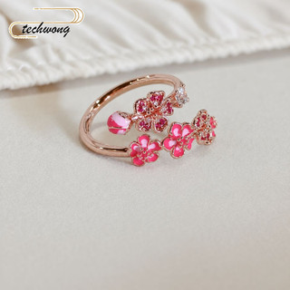 Women's Gold-Plated Ring, adjustable by techwong.vn