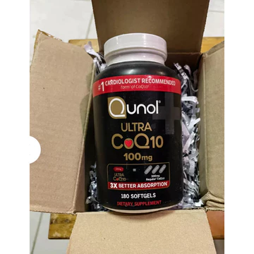 Qunol Ultra CoQ10 100mg 180 viên | Coenzyme Q10 hấp thu gấp 3 lần, hỗ trợ bảo vệ tim mạch, tăng năng lượng cơ thể, hàng