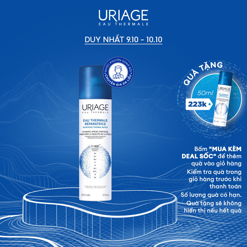 Xịt khoáng cấp ẩm URIAGE THERMAL WATER 300ml