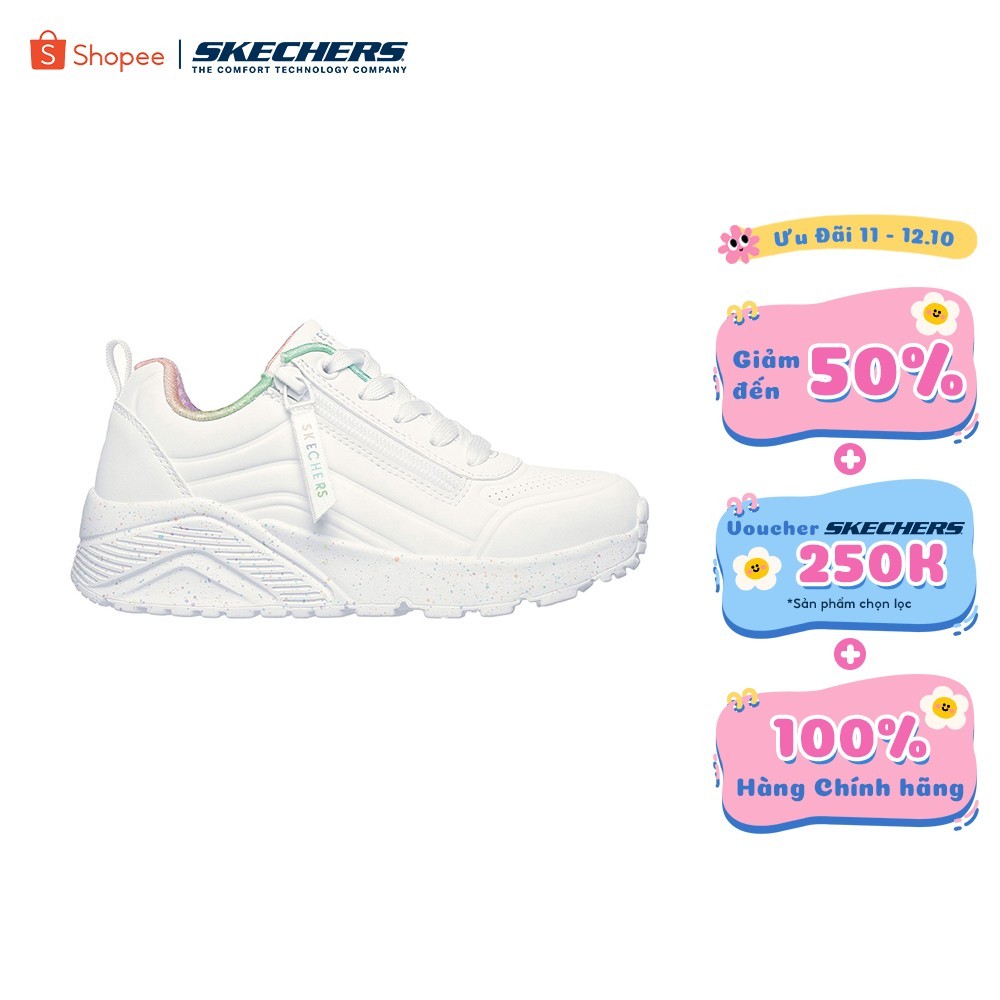 [ĐỘC QUYỀN ONLINE] Giày Thể Thao Bé Gái Skechers Street UNO Lite Vivid Splash Thường Ngày - 310370L-WMLT