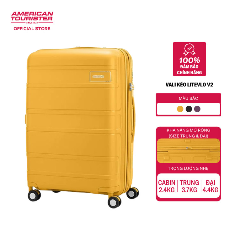 Vali kéo American Tourister Litevlo Spinner EXP TSA