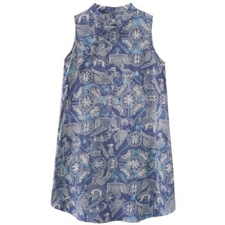 Đầm chữ A họa tiết dân tộc, thiết kế off-shoulder, phù hợp mùa hè