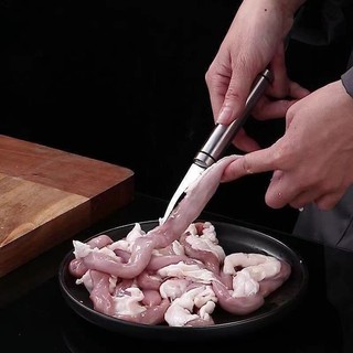 Dụng cụ lột bóc vỏ tôm, lấy chỉ tôm, làm lòng gà, cá đa năng, chất liệu inox siêu bền