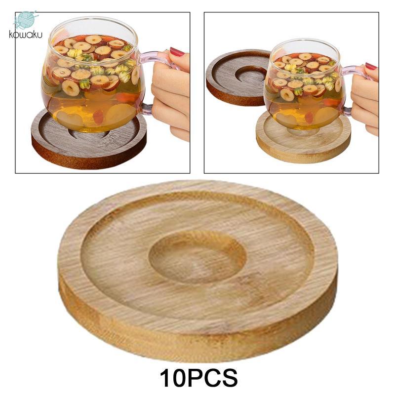 10 X Đĩa Xoay Cốc Đế Lót Ly Đa Năng Phụ Kiện Nhà Bếp Bàn Đế Lót Ly Miếng Lót Cho Tủ Lạnh Nhà Hàng