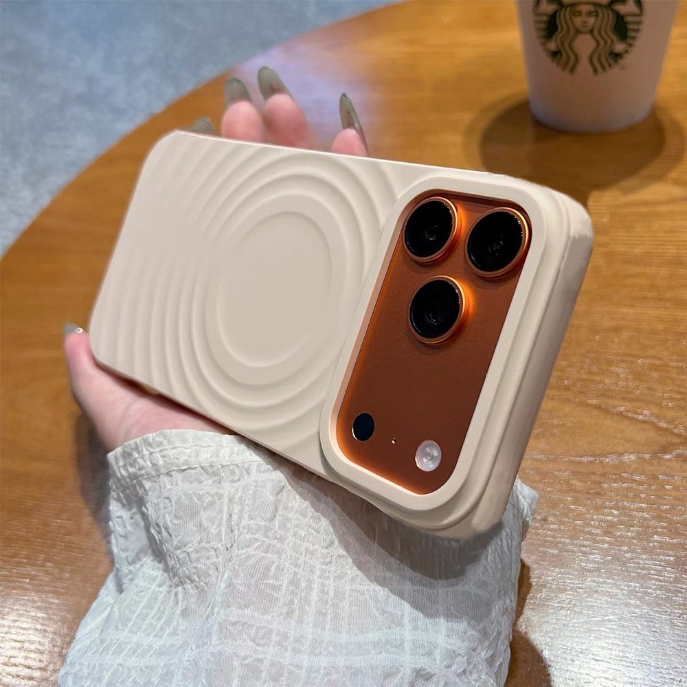 Ốp điện thoại mềm gợn sóng từ tính cho iPhone 17 Pro Max 17 Air 16 Plus 15 14 13 12 11 Vỏ bảo vệ chống sốc