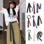 Thắt lưng sọc MERIGGIARE, Khăn quàng cổ bằng vải Polyester mát mẻ, Phụ kiện trang trí dài Skinny hợp thời trang Dây buộc cổ sọc nam nữ