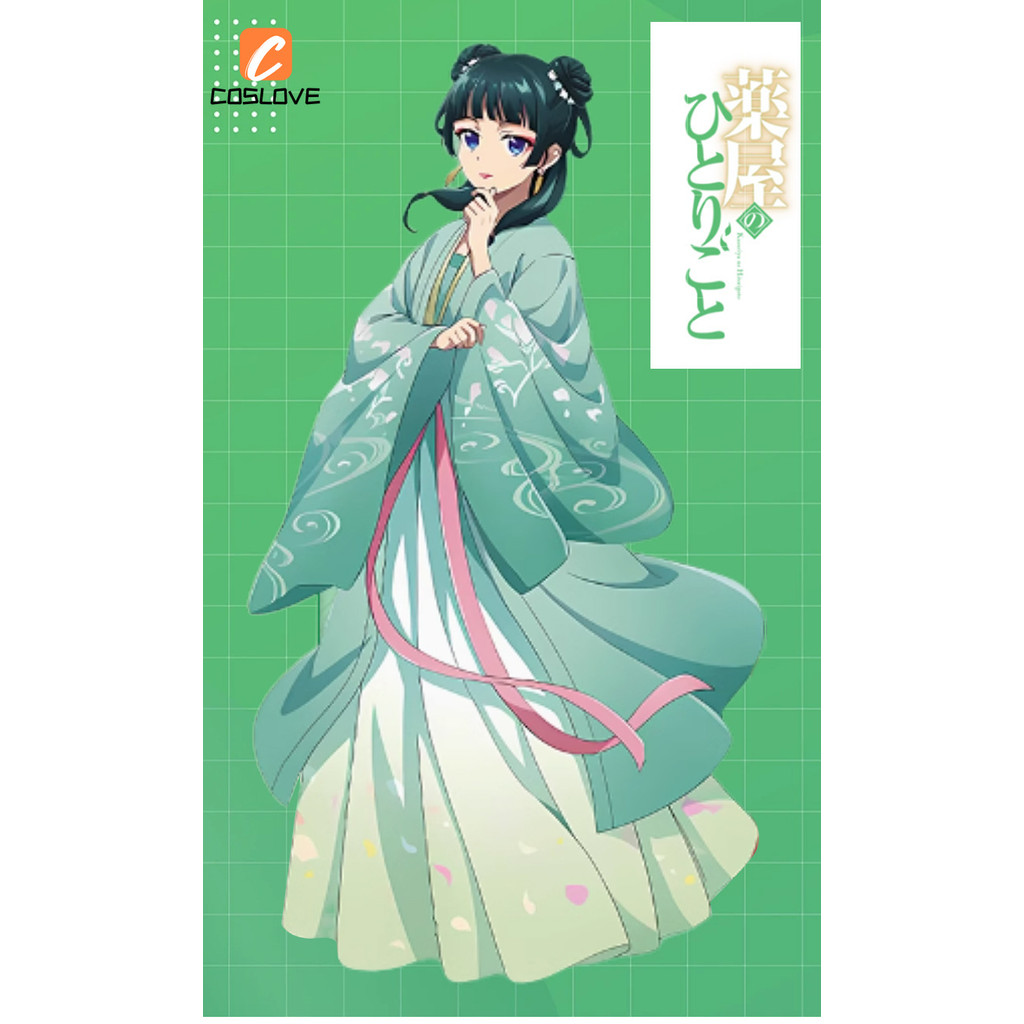 Anime The Apothecary Nhật Ký Maomao Mùa 2 Xanh Hanfu Cosplay Quần Áo Trọn Bộ Trang Phục Trang Phục Cho Người Phụ Nữ Đầm