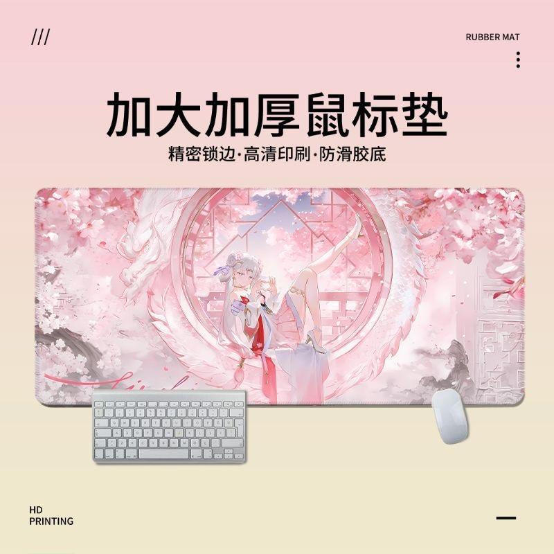 Tấm lót chuột Wuthering Waves - Thảm để bàn theo chủ đề cộng hưởng Jinhsi, Đế cao su chống trượt 3mm