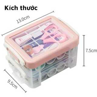 hộp kim chỉ 3 Tầng mẫu mới,bộ kim chỉ may vá trong gia đình