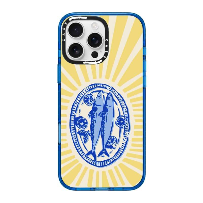 CASECASE X Đĩa Cá Muối Bầu Trời Màu Xanh Trong Suốt Cứng Hút Từ Tính Tác Động Dành Cho Apple IPhone 12 13 14 15 16 17 Pro Max Air Plus Có Hộp
