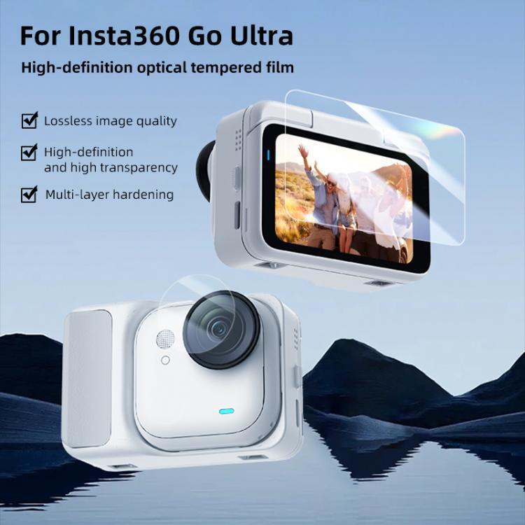 PULUZ Mỡ Bò Thích Hợp Cho Bóng Đá Insta360 GO Ultra Thumb Camera Kính Cường Lực Ống Kính Phim