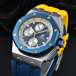 Đồng hồ nam mới Quarz Công sở Giải trí Thời trang Full Chức năng Chronograph Đồng hồ đeo tay Dây đeo silicon