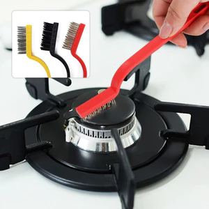 3 Cái / bộ Bàn chải làm sạch nồi Gas có tay cầm dài / Dây chà sạch sâu đa chức năng