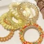6 Chiếc Ombre Cuộn Dây Buộc Tóc Độ Đàn Hồi Cao Xoắn Ốc Dây Dành Cho Nữ Bé Gái Buns Đuôi Ngựa
