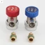 Đầu nối điều hòa bằng đồng thau Bộ nối áp suất cao / thấp A / C ô tô để bảo trì và nạp lại