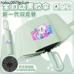 Trứng Đảng Chống Nắng Ô Nam Nữ Trò Chơi Hai Chiều Học Sinh Khóa Nhẫn Gấp Ô Chống Gió Tự Động Chống Nắng
