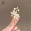 Trâm cài hoa nhài xanh tính khí cổ điển dành cho nữ trồng hoa ngọc trai Corsage chống lộ Phụ kiện Pin Quà tặng trang sức [Mina]