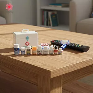 MJnmc Nhà búp bê thu nhỏ Nhà thuốc tỷ lệ 1 / 12 Bộ chai thuốc để trang trí cảnh và thiết kế mới