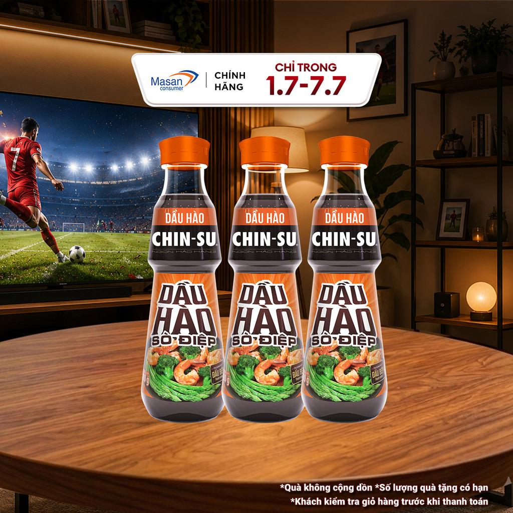 Combo 3 Dầu hào CHIN-SU sò điệp chai x 820gr