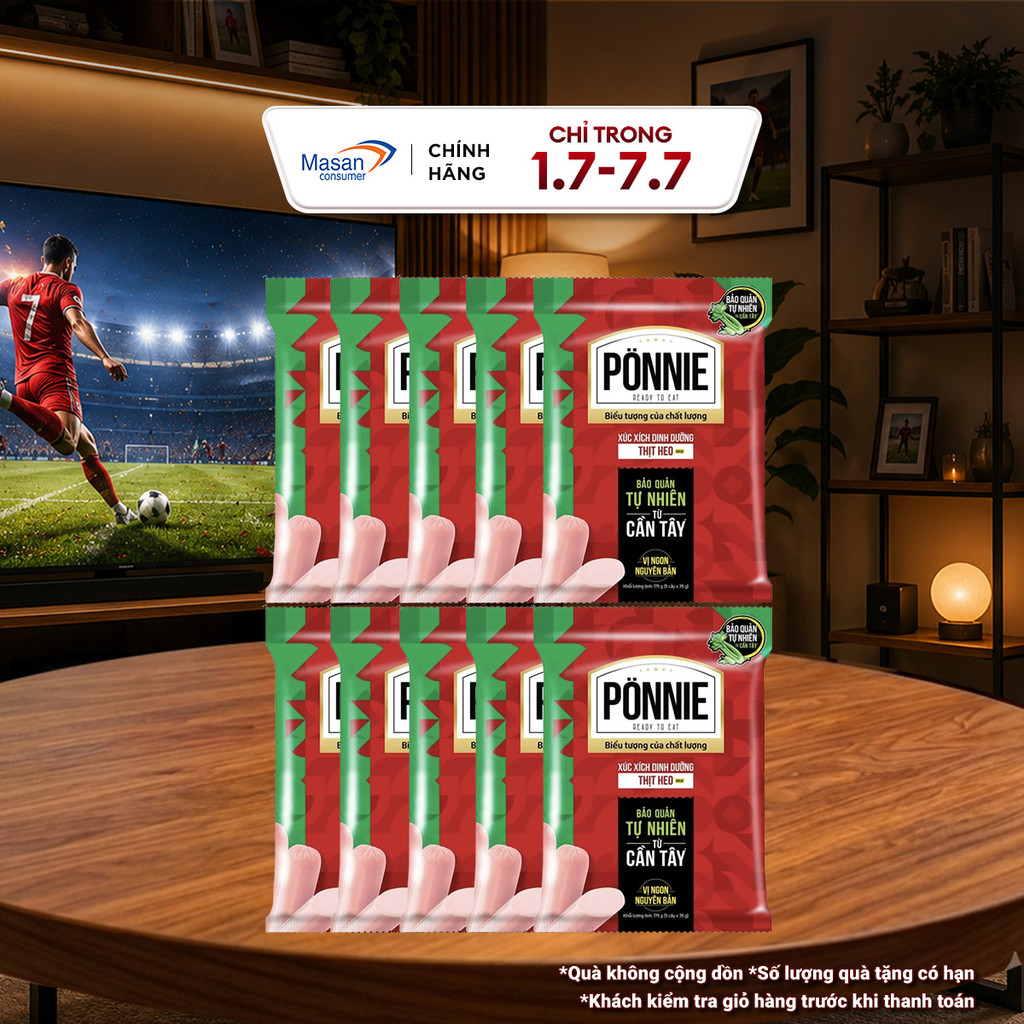 [Chọn loai] Xúc xích tiệt trùng Ponnie Heo 35gr