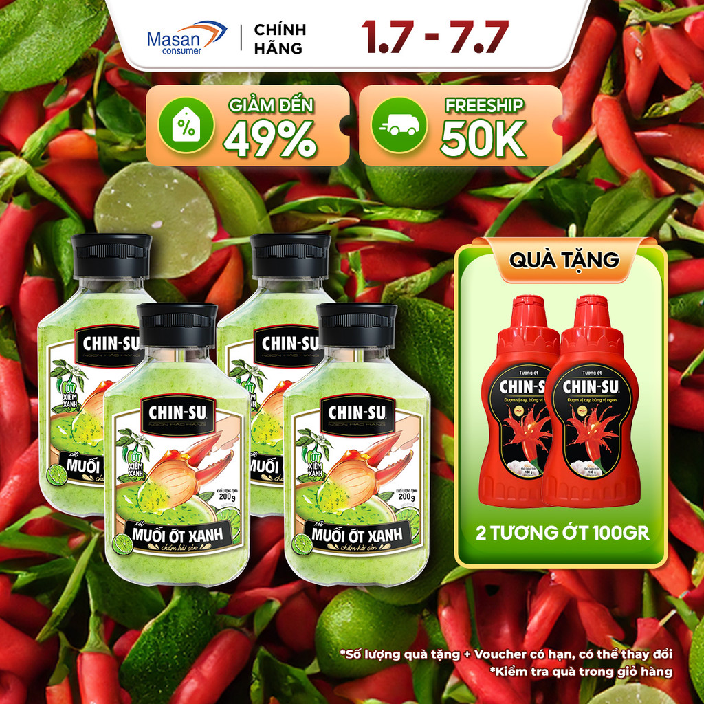 Combo 4 Xốt Muối Ớt Xanh (Cùng Vị)