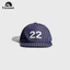Mũ American Retro Số Thêu Sọc Mềm Vành Mũ Bóng Chày Nam Nữ Cùng Phong Cách Đường Phố Hip Hop Ván Trượt Mũ Chống Nắng