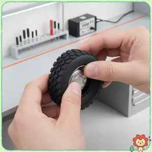 Phụ kiện da lốp xe Dump Tru Mô phỏng cao Lốp chống bùn cho địa hình Trailhead Tru Trang trí mô hình