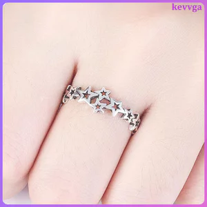 1 Bạc Ngôi Sao Năm Cánh Mở Phong Cách Ngón Tay Trang Sức Nữ Phụ Kiện Thời Trang kevga
