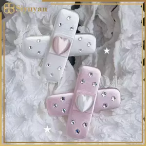 Siyuyan 2 Chiếc Kẹp Tóc Kawaii Phong Cách Hàn Quốc Y2k Thẩm Mỹ Bông Tai Kẹp Tóc Màu Hồng Dễ Thương Cho Nữ Bé Gái Mặc Thường Ngày VN