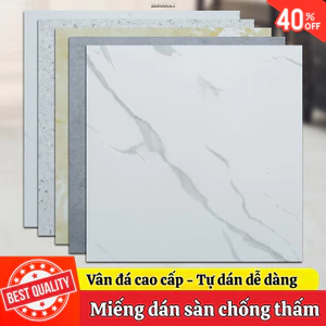 Decal Dán Sàn Vân Đá LUMERA HOME Bọt XPE Chống Cháy Tiêu Âm Dễ Thi Công Bền Đẹp 30x30cm