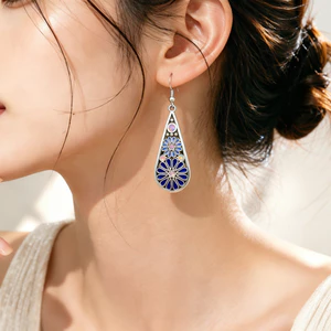 Trung Quốc Retro Bông Tai Du Lịch Kỳ Nghỉ Bông Tai Miao Dân Tộc Bông Tai Phong Cách Dân Tộc Bông Tai Ánh Sáng Sang Trọng Cao Cấp Cảm Giác