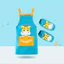 Tạp dề Smock chống thấm nước cho trẻ em Tranh nghệ thuật dài tay Mẫu giáo Lớp học bữa ăn, Mầm non, Ở nhà hoặc JGHV