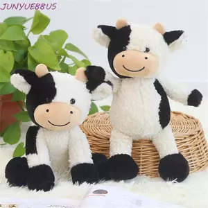 JUNYUE88US Bò Sang Trọng Đồ Chơi 22 / 30cm Động Vật Dễ Thương Sang Trọng Đồ Chơi Trang Trí Nhà Bò Mềm Cho Trẻ Em Bé Trai Bé Gái Sữa Bò Búp Bê