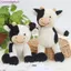 JUNYUE88US Bò Sang Trọng Đồ Chơi 22 / 30cm Động Vật Dễ Thương Sang Trọng Đồ Chơi Trang Trí Nhà Bò Mềm Cho Trẻ Em Bé Trai Bé Gái Sữa Bò Búp Bê