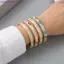 JUNYUE88US Vintage Cloisonne Bangle, Men Hoa Nhiều Màu Sắc Vòng Tay Hoa, Bohemian Truyền Thống Dân Tộc Cổ Điển Vòng Tay Nữ Trang Sức