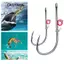 CATIYAHA 10 Móc Mồi Tôm Sống, Lỗ Rộng Wacky Giun Không Cần Cỏ Thép Carbon Cao, Giun Mềm Thép Carbon Cao Pickerel Móc Câu Cá Câu Cá Biển