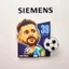 HT3 Lionel Messi Acrylic Tủ Lạnh Nam Châm Sáng Tạo Trang Trí Nhà Xoay Được Từ Tính Cho Tủ Lạnh Nhà Bếp TH3