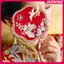 JASMINE Trung Quốc Retro Tốt Lu Quạt Cưới Cầm Tay Quạt Hoa Có sels Cổ Tinh Tế Mặt Dây Chuyền Quà Tặng JASMINE