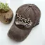Mũ Bố CQCJ, Mũ Bóng Chày Cotton Đau Khổ, Vành Cong Retro Có Thể Điều Chỉnh Viền Mờ Rửa Mũ Cotton Dành Cho Nam Nữ