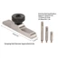 Giá đỡ micromet độ sâu WANYEDI, 103x17mm (4.1x0.7in) Đế chỉ báo mặt số độ sâu kẹp ổn định, Giá đỡ đồng hồ đo độ sâu núm ren bằng thép không gỉ ổn định Đo lường công nghiệp