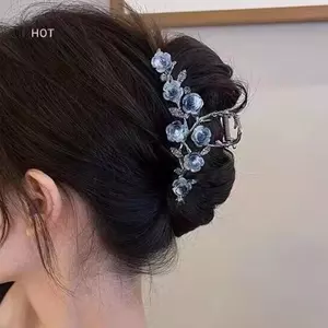 JULYHOT Thời Trang Cô Gái Ngọt Ngào Thẻ Tóc Phụ Kiện Tóc Nữ Mới Hoa Camellia Lấy Kẹp Retro Đuôi Ngựa Bím Tóc Cua Kim Loại Lấy Kẹp Massivedeals