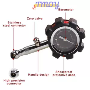 TMOY Độ Chính Xác Cao 100 Psi Đồng Hồ Đo Áp Suất Lốp Xe Ô Tô Giám Sát Áp Suất Không Khí Đồng Hồ Kỹ Thuật Số Đáng Tin Cậy Để Bảo Trì Xe TMOY