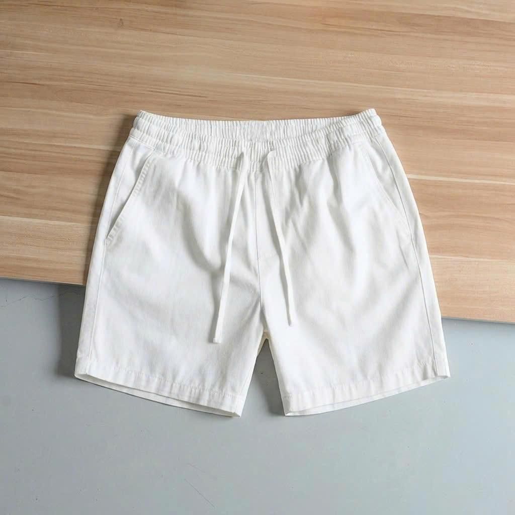 Quần Short Kaki Nam Thiết Kế Form Trên Gối, Vải Kaki Cotton Lưng Chun Co Giãn Thoải Mái - 7S Clothes ( Quần Kaki )